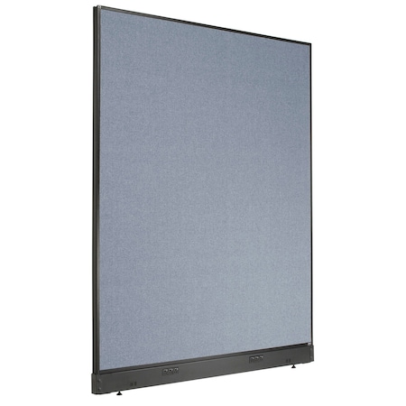 Interion By Global Industrial Interion Electric Office Partition Panel, 60-1/4inW x 100inH, Blue 695790EBL